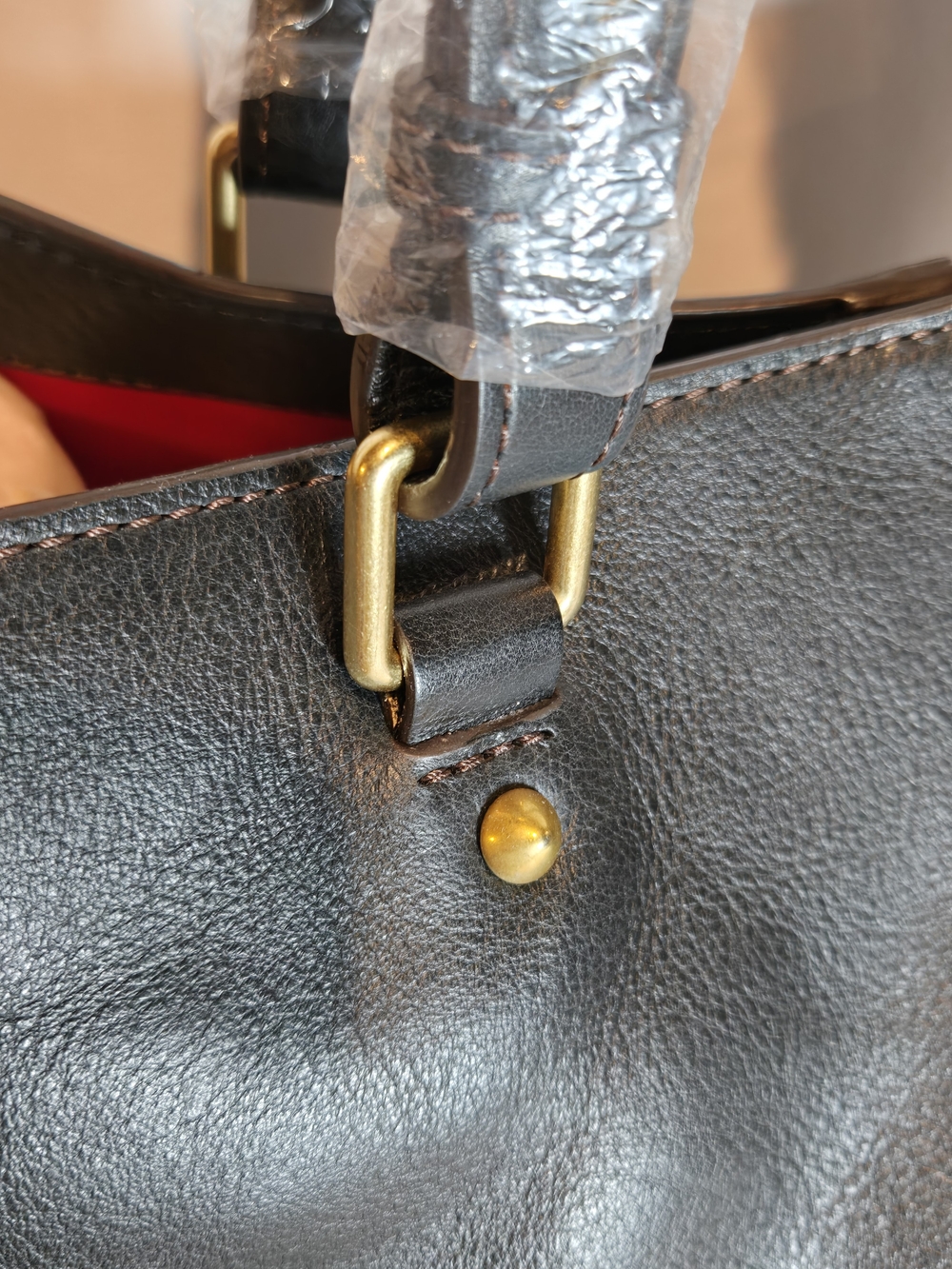 NWT Dooney & Bourke East West Chelsea Black Leather Tote Bag Dust Bag - Picture 6 of 16